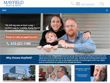 Tablet Screenshot of mayfieldclinic.com